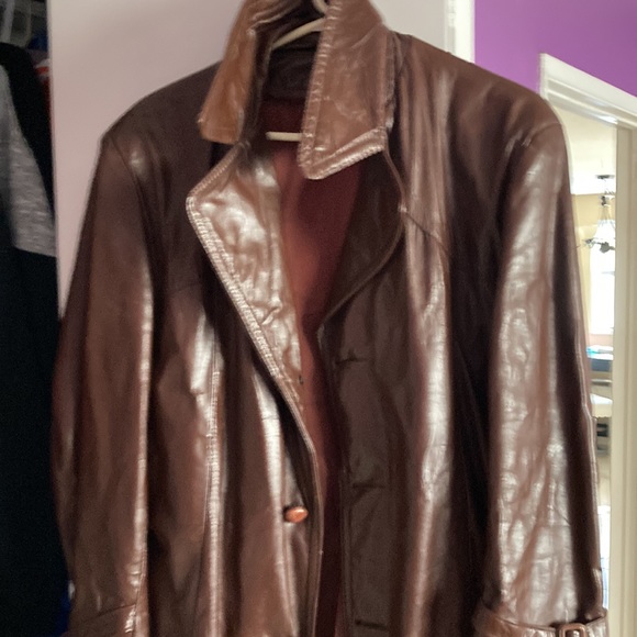 Vintage 70s leather jacket - Picture 2 of 4